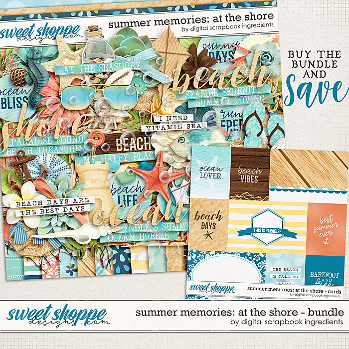 Summer Memories: At The Shore Bundle by Digital Scrapbook Ingredients