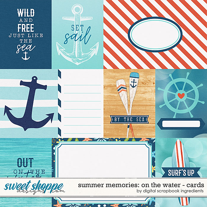 Summer Memories: On The Water | Cards by Digital Scrapbook Ingredients