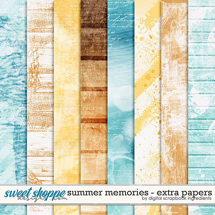 Summer Memories | Extra Papers by Digital Scrapbook Ingredients Summer Memories | Extra Papers by Digital Scrapbook Ingredients