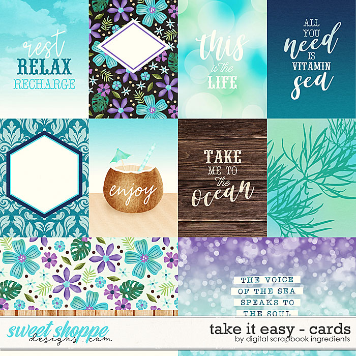 Take It Easy | Cards by Digital Scrapbook Ingredients