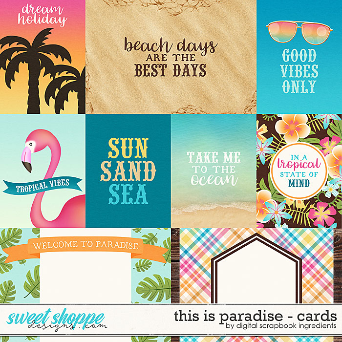 This Is Paradise | Cards by Digital Scrapbook Ingredients