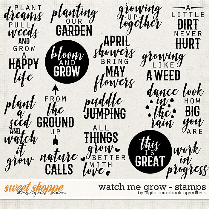 Watch Me Grow | Stamps by Digital Scrapbook Ingredients