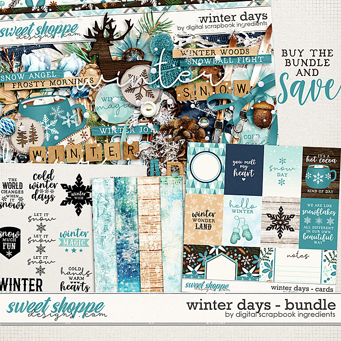 Winter Days Bundle by Digital Scrapbook Ingredients