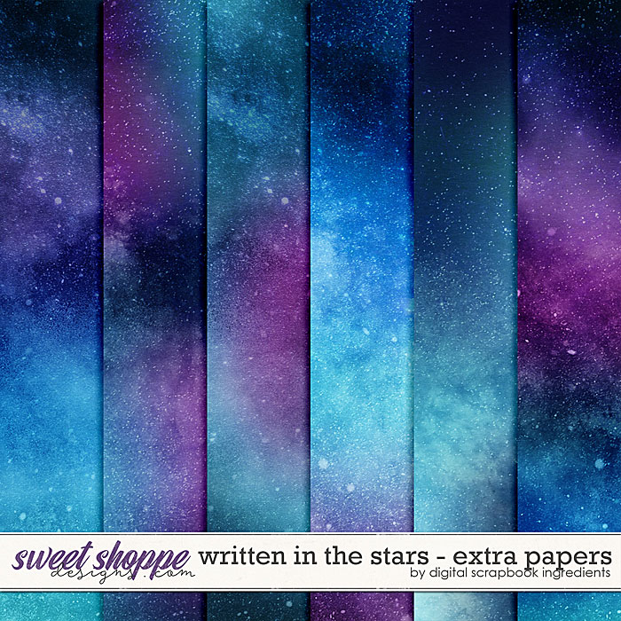 Written In The Stars | Extra Papers by Digital Scrapbook Ingredients