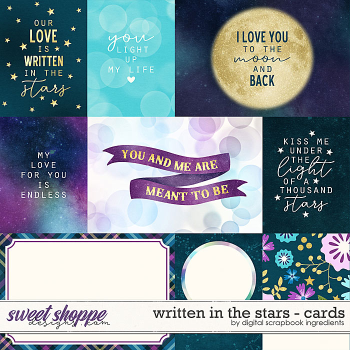 Written In The Stars | Cards by Digital Scrapbook Ingredients Written In The Stars | Cards by Digital Scrapbook Ingredients