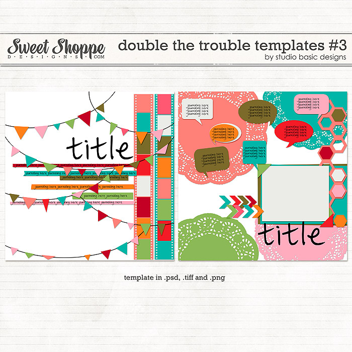 Double The Trouble Templates #3 by Studio Basic Double The Trouble Templates #3 by Studio Basic