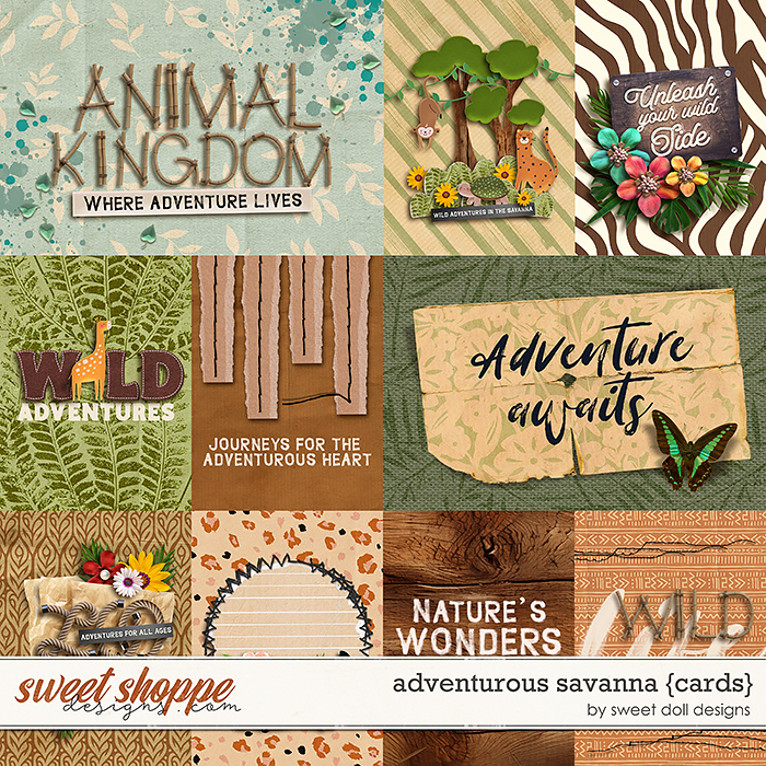 Adventurous Savanna {+cards} by Sweet Doll designs 