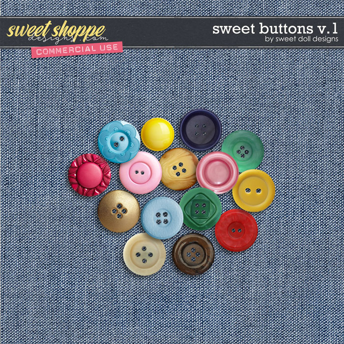 Sweet Buttons Vol. 1 (CU) by Sweet Doll designs