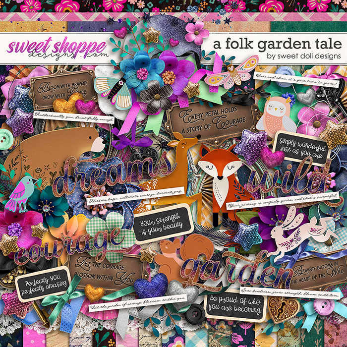 A Folk Garden Tale kit by Sweet Doll designs