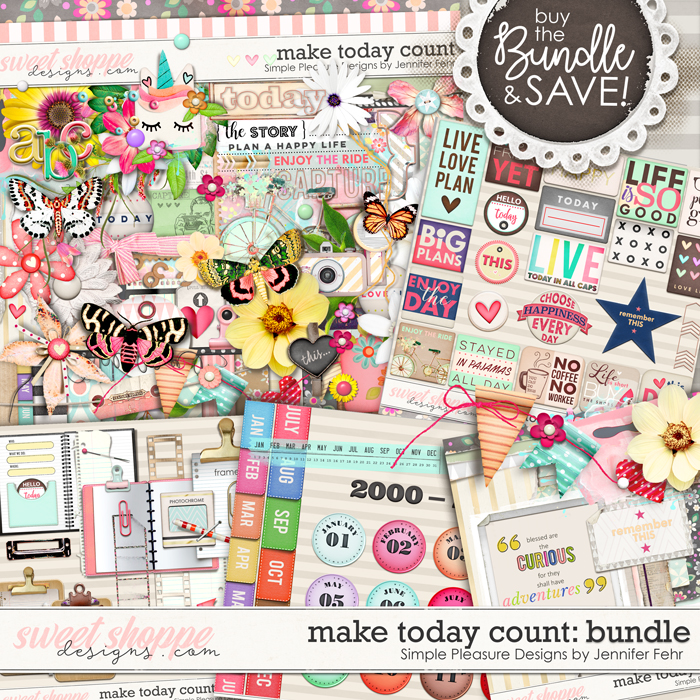 Make Today Count Bundle: Simple Pleasure Designs by Jennifer Fehr