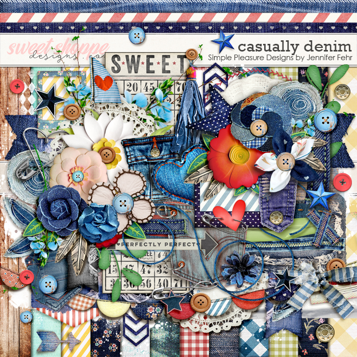Casually Denim Kit:  Simple Pleasure Designs by Jennifer Fehr