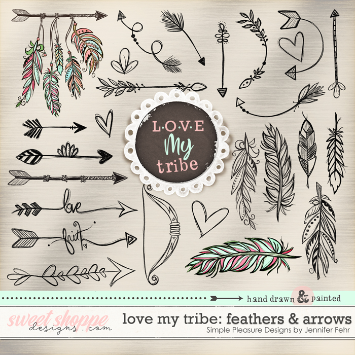 LOVE MY TRIBE: Feathers & Arrows Simple Pleasure Designs by Jennifer Fehr