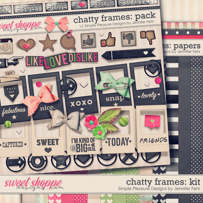 chatty frames kit: Simple Pleasure Designs by Jennifer Fehr