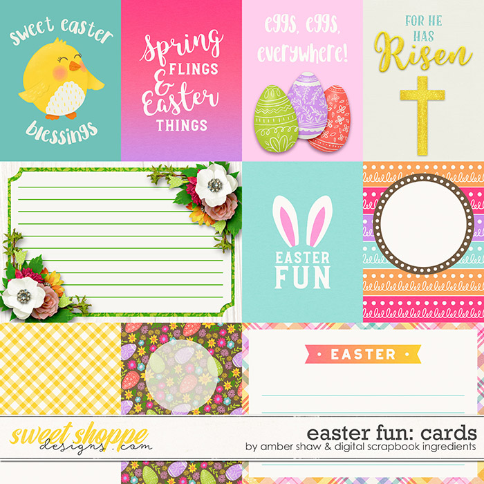 Easter Fun | Cards by Amber Shaw & Digital Scrapbook Ingredients Easter Fun | Cards by Amber Shaw & Digital Scrapbook Ingredients