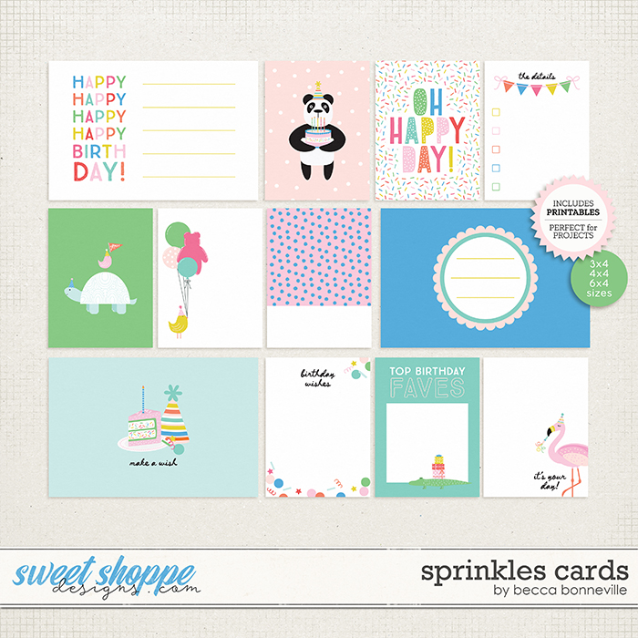 Sprinkles Cards by Becca Bonneville Sprinkles Cards by Becca Bonneville