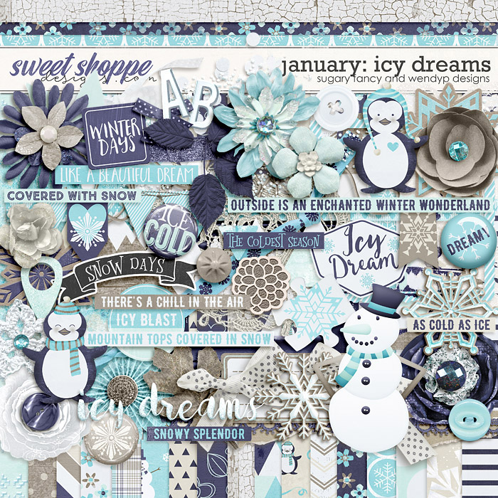 January: Icy Dreams Kit by Sugary Fancy & WendyP Designs