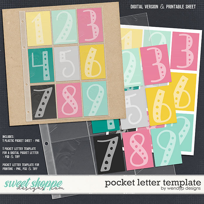Pocket Letter Template by WendyP Designs