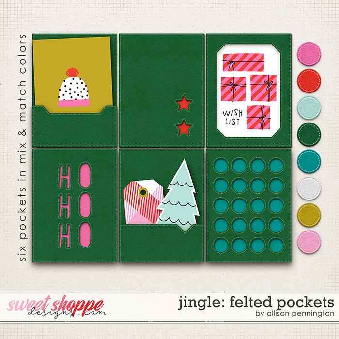 Jingle: Felted Pockets by Allison Pennington Jingle: Felted Pockets by Allison Pennington
