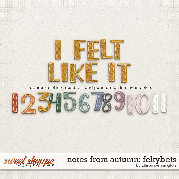 Notes From Autumn: Feltybets by Allison Pennington