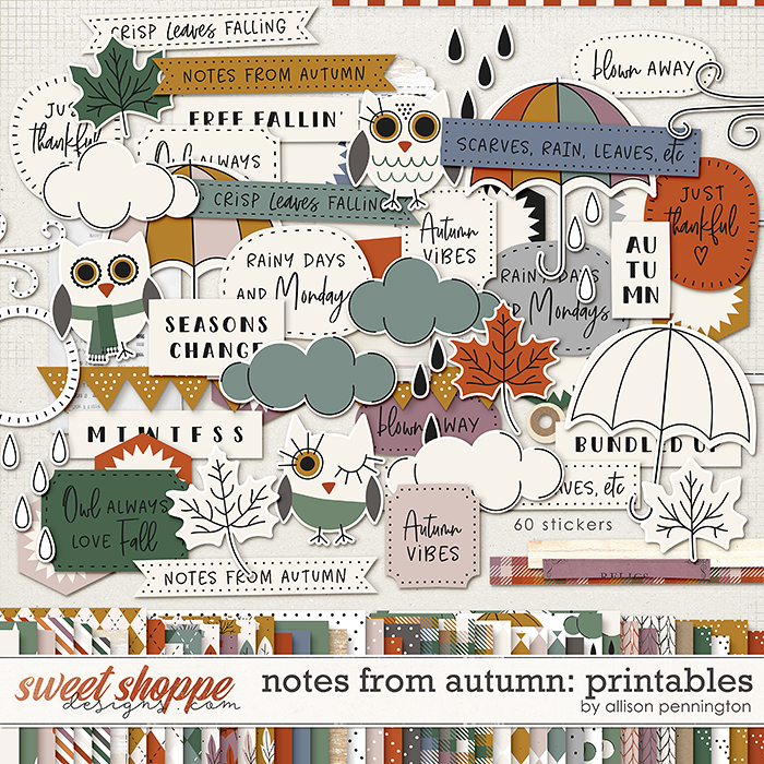Notes From Autumn: Printables by Allison Pennington