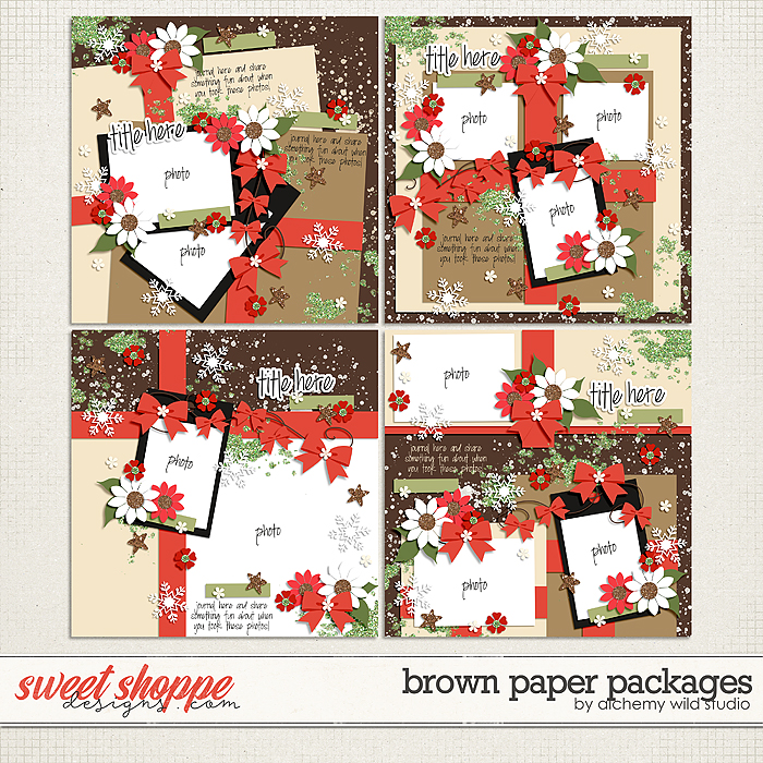 Brown Paper Packages Layered Templates by Amber