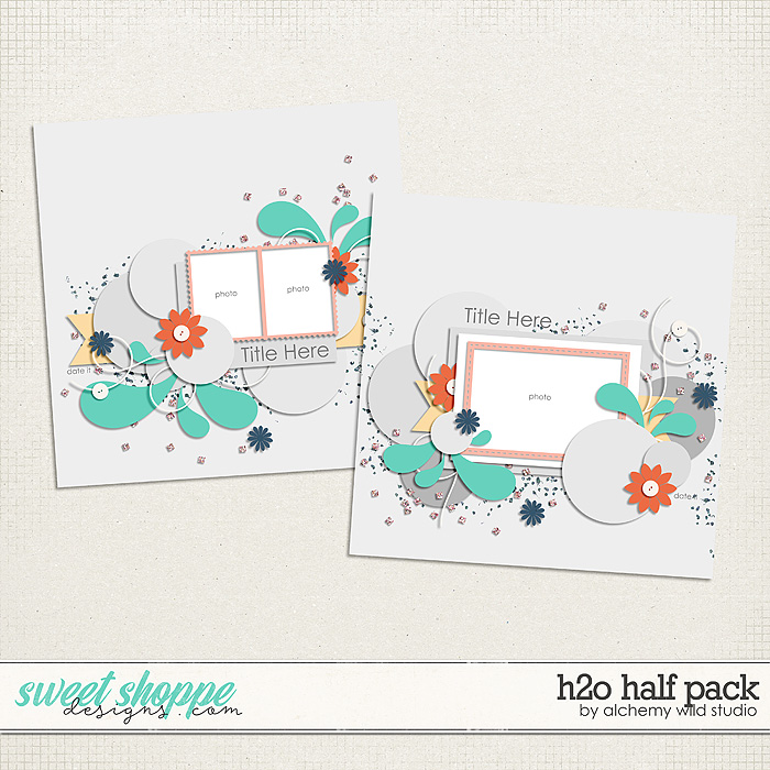 H2O Half Pack 1 Layered Templates by Amber