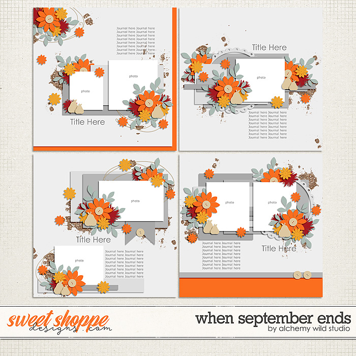 When September Ends Layered Templates 