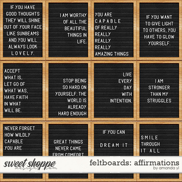 Feltboards: affirmations by Amanda Yi Feltboards: affirmations by Amanda Yi