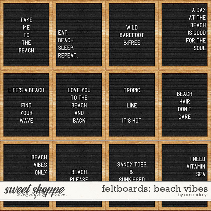 Feltboards: beach vibes by Amanda Yi Feltboards: beach vibes by Amanda Yi