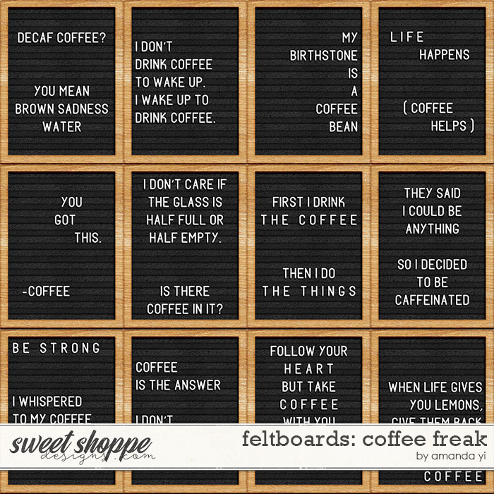 Feltboards: coffee freak by Amanda Yi Feltboards: coffee freak by Amanda Yi