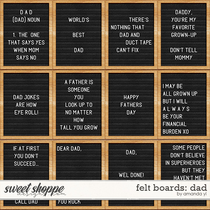 Felt Boards: Dad by Amanda Yi Felt Boards: Dad by Amanda Yi