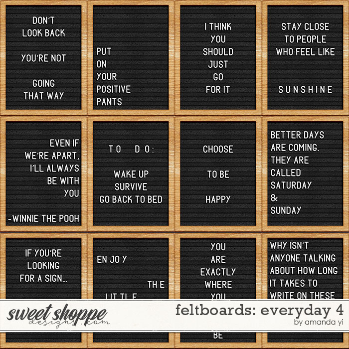 Feltboards: everyday 4 by Amanda Yi