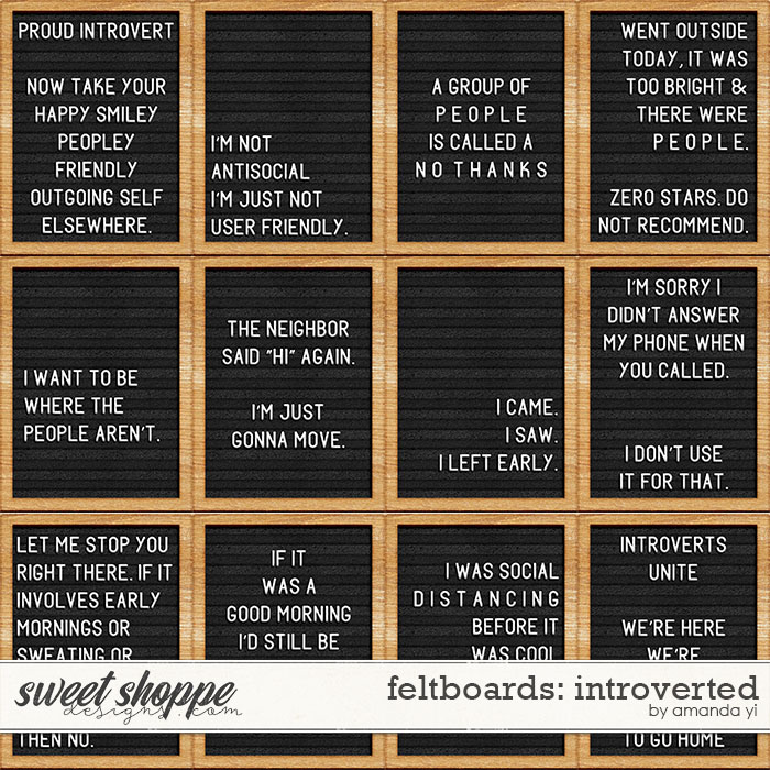 Feltboards: introverted by Amanda Yi