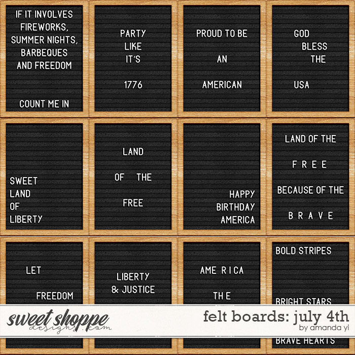 Felt Boards: July 4th by Amanda Yi