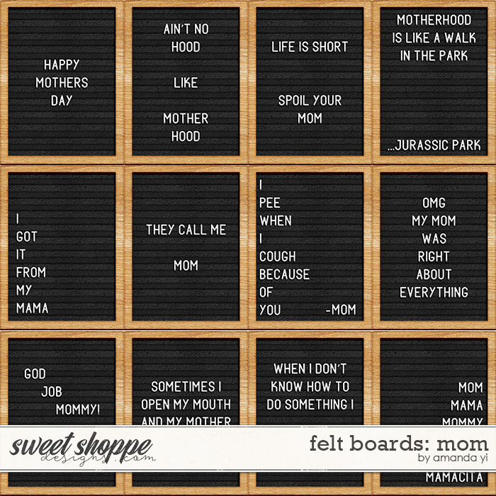 Felt Boards: Mom by Amanda Yi