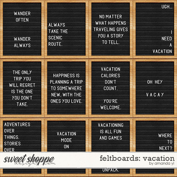 Feltboards: vacation by Amanda Yi Feltboards: vacation by Amanda Yi