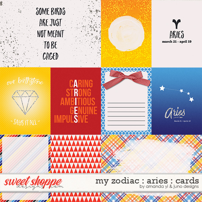 My Zodiac - Aries : Cards by Amanda Yi & Juno Designs My Zodiac - Aries : Cards by Amanda Yi & Juno Designs