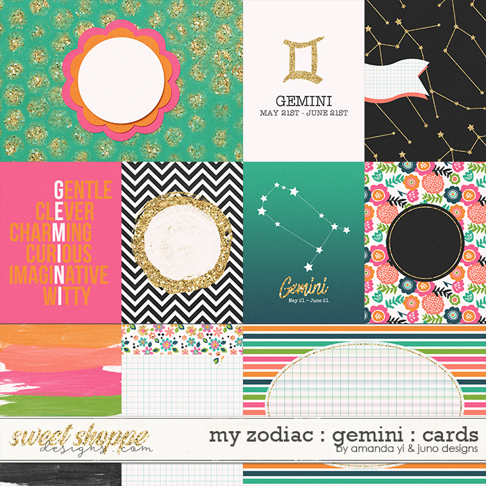 My Zodiac - Gemini : Cards by Amanda Yi & Juno Designs My Zodiac - Gemini : Cards by Amanda Yi & Juno Designs