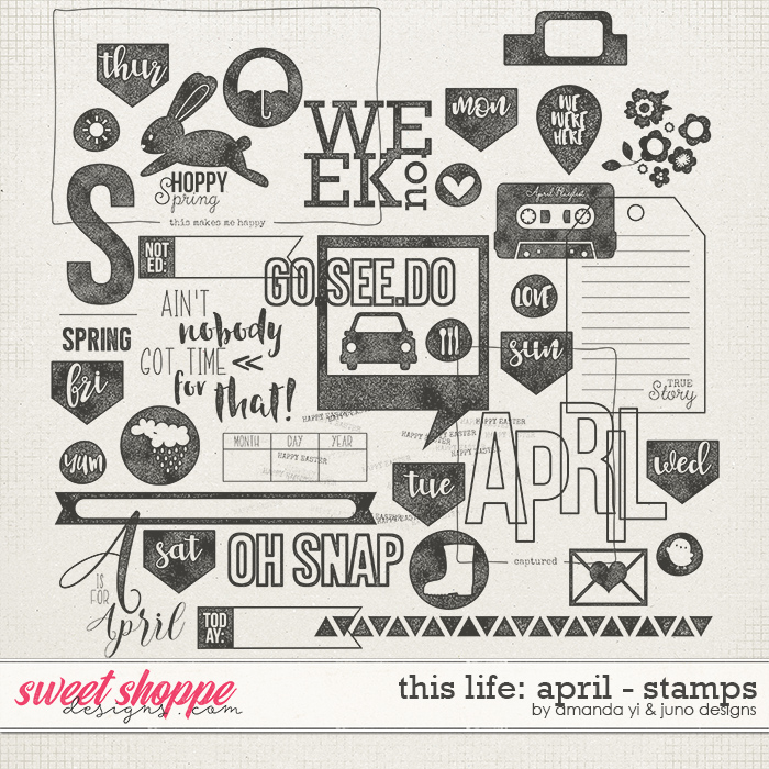 This Life: April - Stamps by Amanda Yi & Juno Designs This Life: April - Stamps by Amanda Yi & Juno Designs