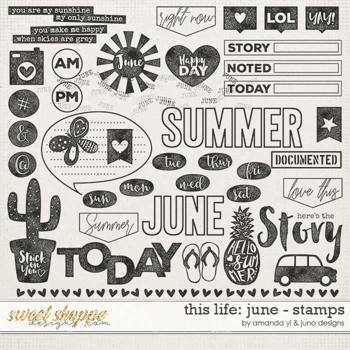 This Life: June - Stamps by Amanda Yi & Juno Designs This Life: June - Stamps by Amanda Yi & Juno Designs