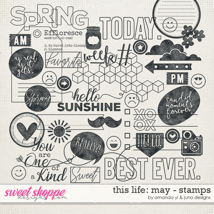 This Life: May - Stamps by Amanda Yi & Juno Designs This Life: May - Stamps by Amanda Yi & Juno Designs