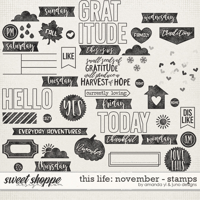 This Life: November - Stamps by Amanda Yi & Juno Designs This Life: November - Stamps by Amanda Yi & Juno Designs