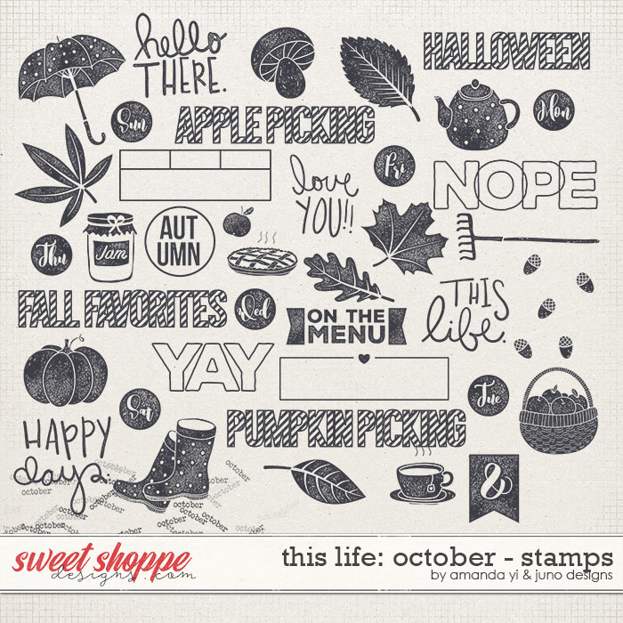 This Life: October - Stamps by Amanda Yi & Juno Designs This Life: October - Stamps by Amanda Yi & Juno Designs