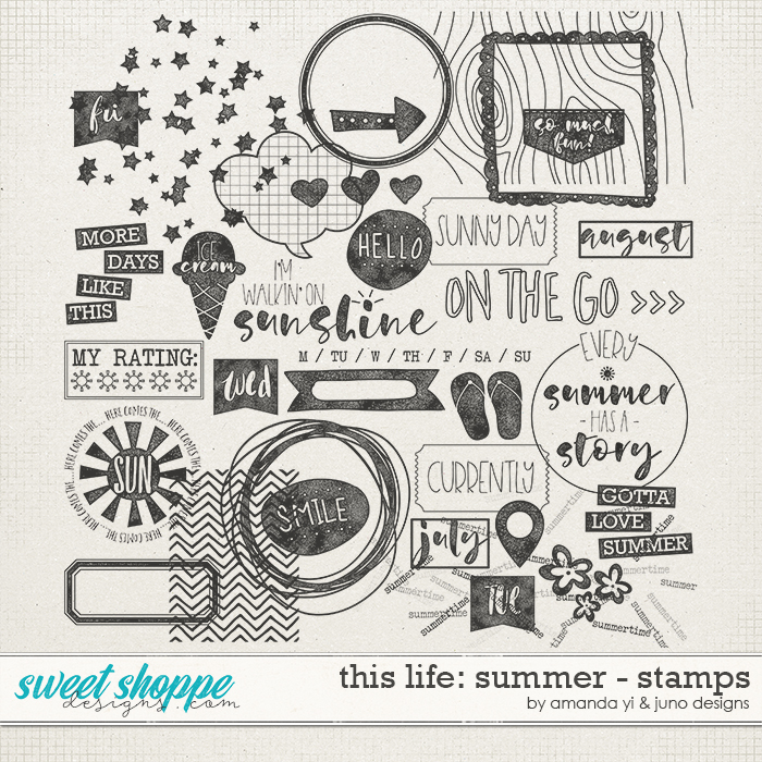 This Life: Summer - Stamps by Amanda Yi & Juno Designs This Life: Summer - Stamps by Amanda Yi & Juno Designs