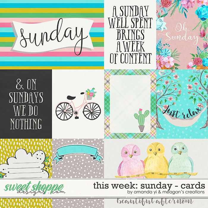 This Week: Sunday - Cards by Amanda Yi & Meagan's Creations This Week: Sunday - Cards by Amanda Yi & Meagan's Creations