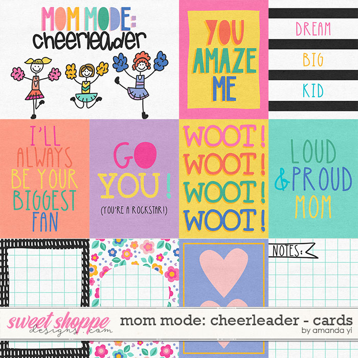 Mom mode: cheerleader: cards by Amanda Yi