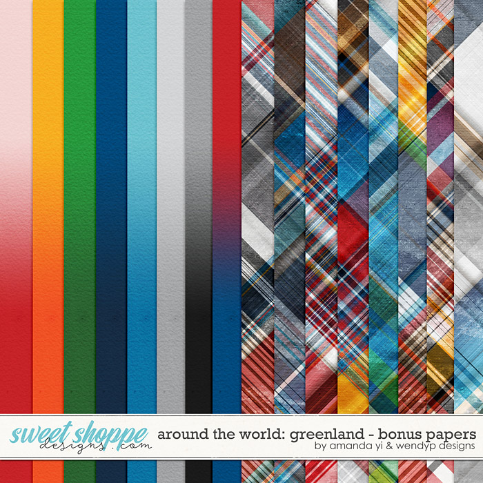 Around the world: Greenland - Bonus Papers by Amanda Yi & WendyP Designs Around the world: Greenland - Bonus Papers by Amanda Yi & WendyP Designs