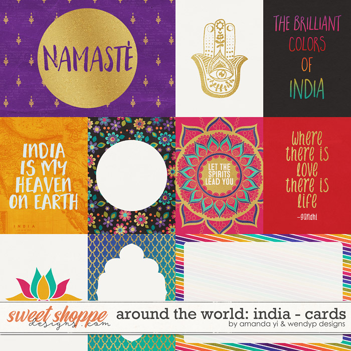 Around the world: India - Cards by Amanda Yi & WendyP Designs