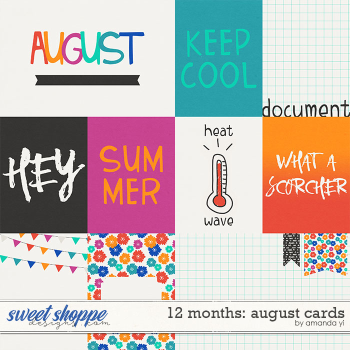 12 Months: August Cards by Amanda Yi 12 Months: August Cards by Amanda Yi