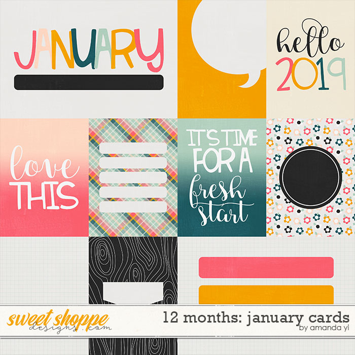 12 Months: January Cards by Amanda Yi 12 Months: January Cards by Amanda Yi